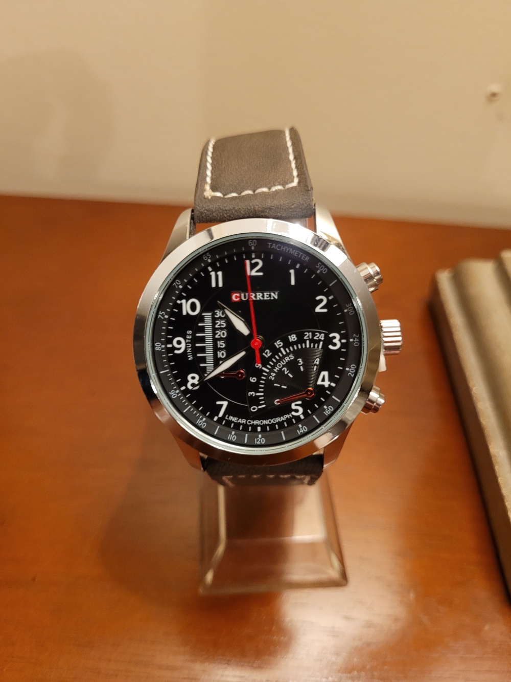 Brand New Curren Black and Brown Chronograph Men's Watch